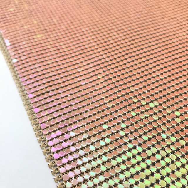 Меняющиеся цвета, металлическая ткань Chainmail для сумок