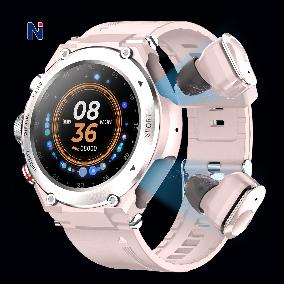 2021 BT функция вызова GPS фитнес-браслет музыка reloj умные часы с наушниками TWS наушники беспроводные наушники 2 в 1 умные часы