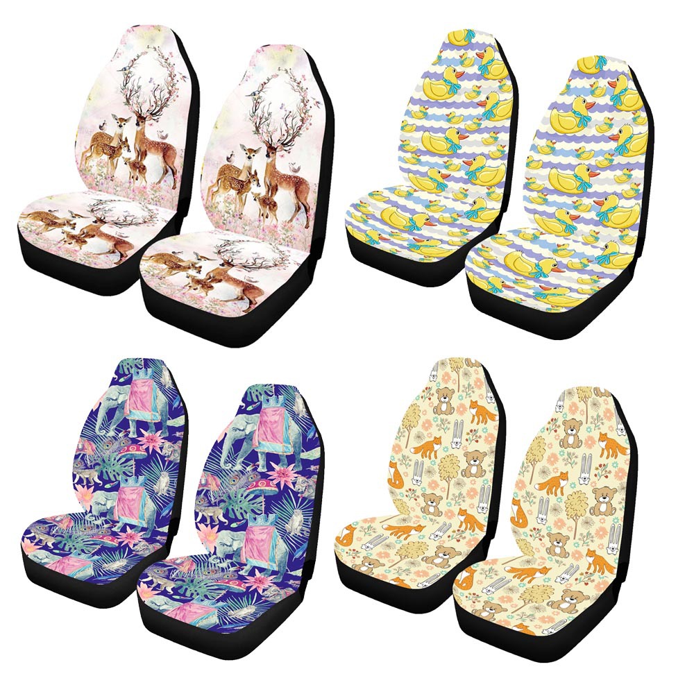 Hot sale stock cheap promotiona Covers Full 100% polyester Car Seat Covers Universal for blank sublimation