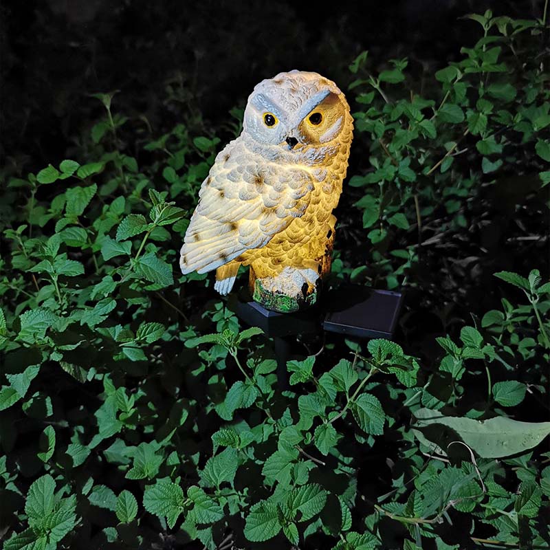 Owl Solar Powered Lawn Ground solar waterproof street outdoor led solar garden lights
