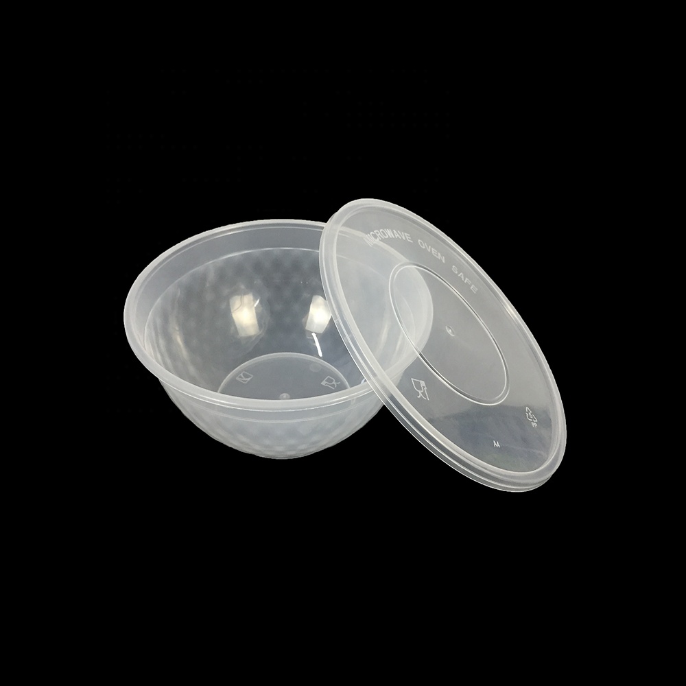 1000ml disposable microwave plastic clear noodle soup bowl takeaway wholesale