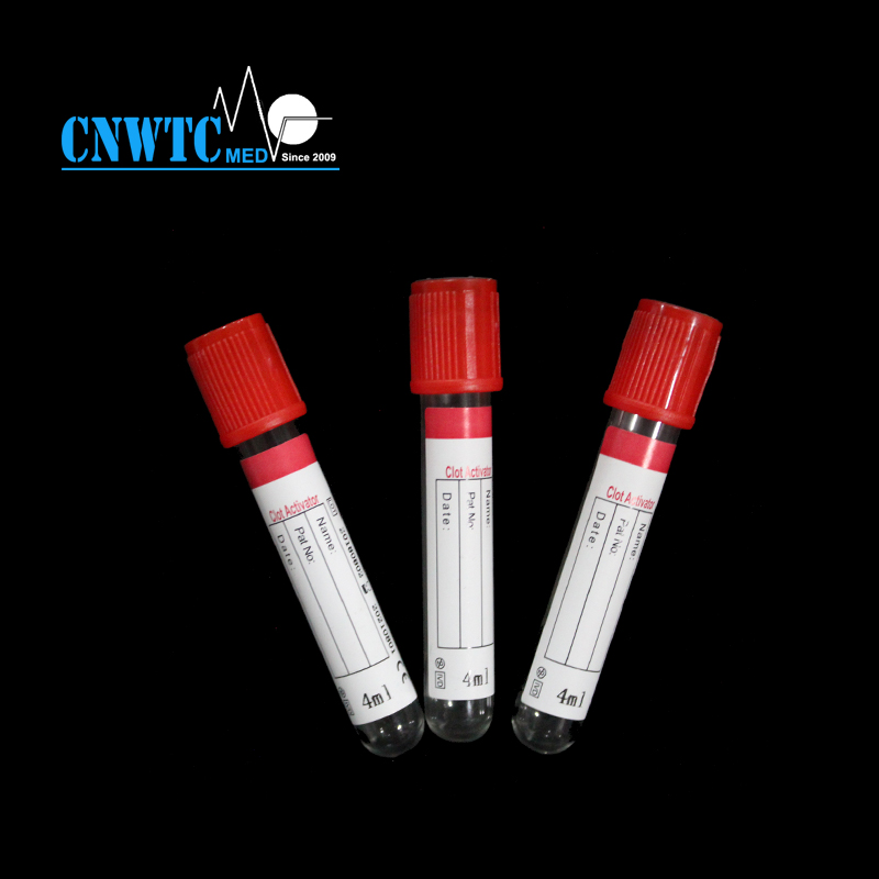 1ml 2ml 5ml 8ml 10ml Orange Top PET Glass Pro-Coagulation Tubes