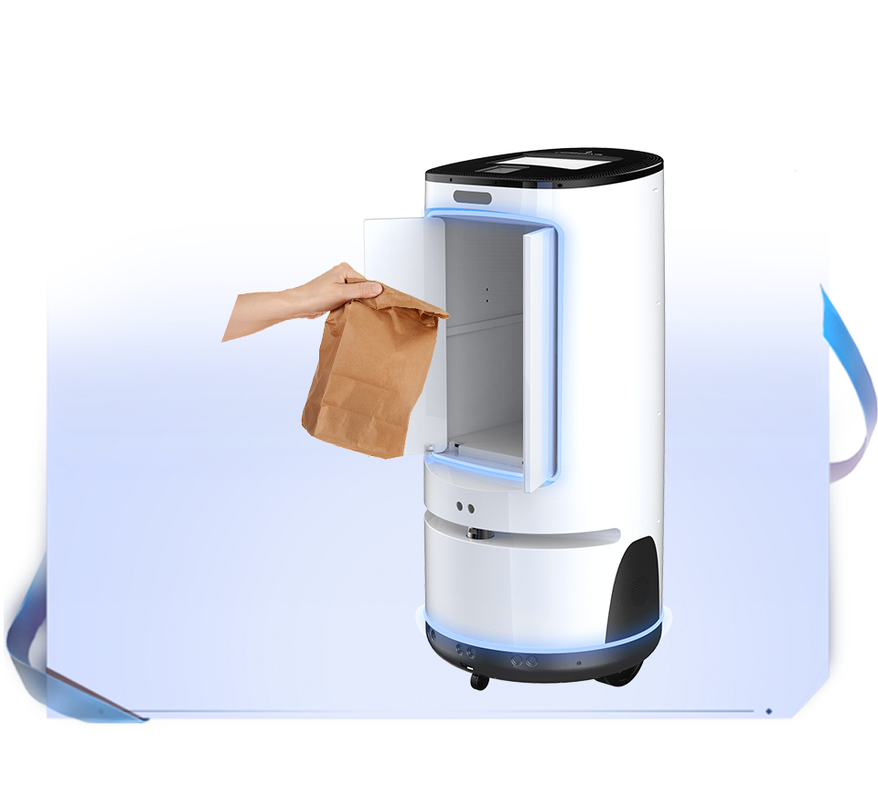 Автоматическая доставка посылок PadBot W1, робот для отправки в больничном отеле