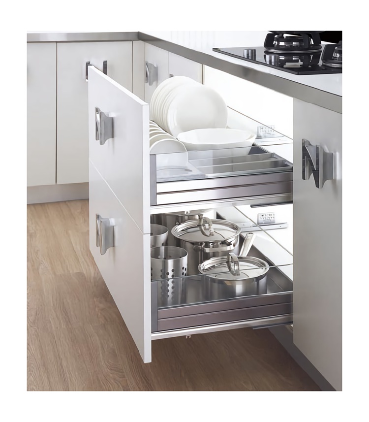 PC307600-1-2 Многофункциональные кухонные выдвижные корзины, кухонные ящики для хранения