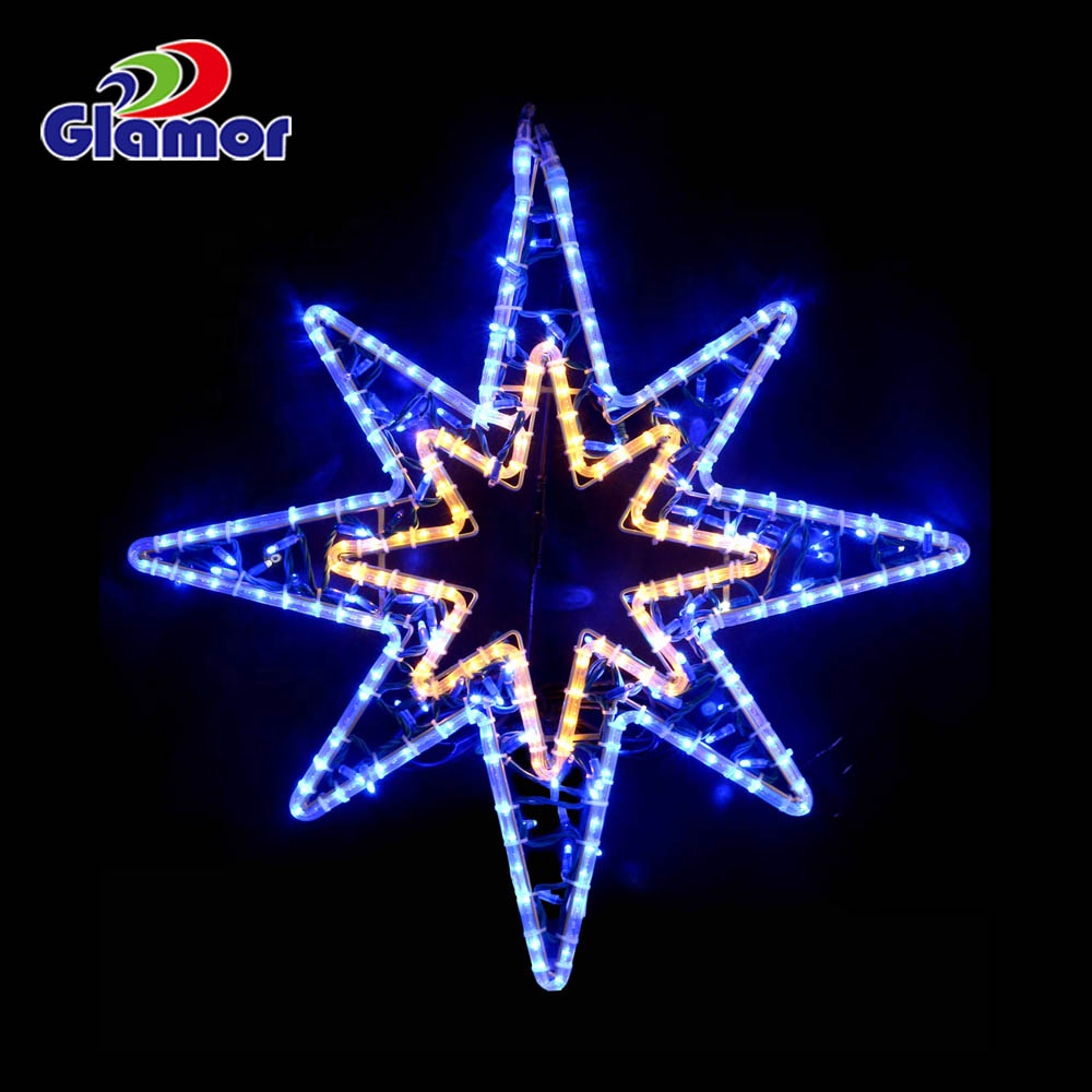 IP65 waterproof outdoor LED shinning star street Motif Lights For Holiday Christmas decoration