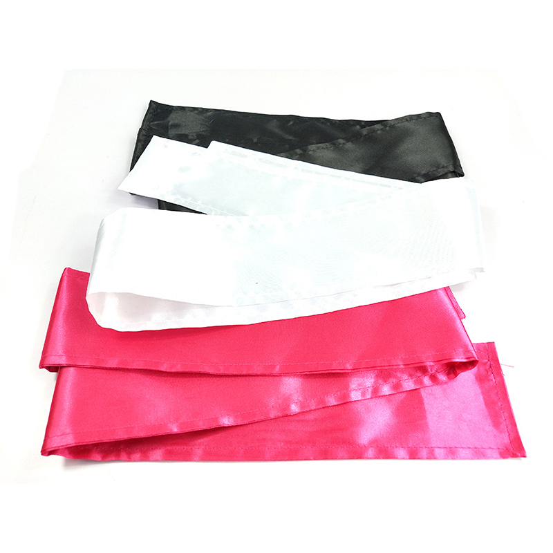 custom logo printing satin head band silk head wraps for hair,hair Extension Bundles Head Wrap