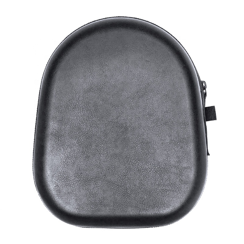 New design travel carrying hard eva PU leather custom waterproof headphone case bag