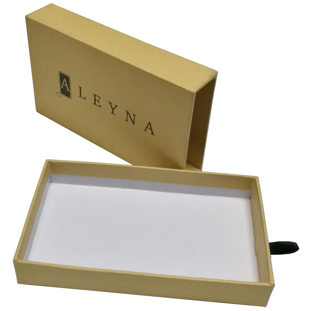 OEM custom rigid kraft cardboard drawer box manufactory