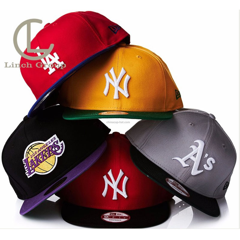 LC SNH-001Custom 3d вышитые шляпы оптом snapback cap