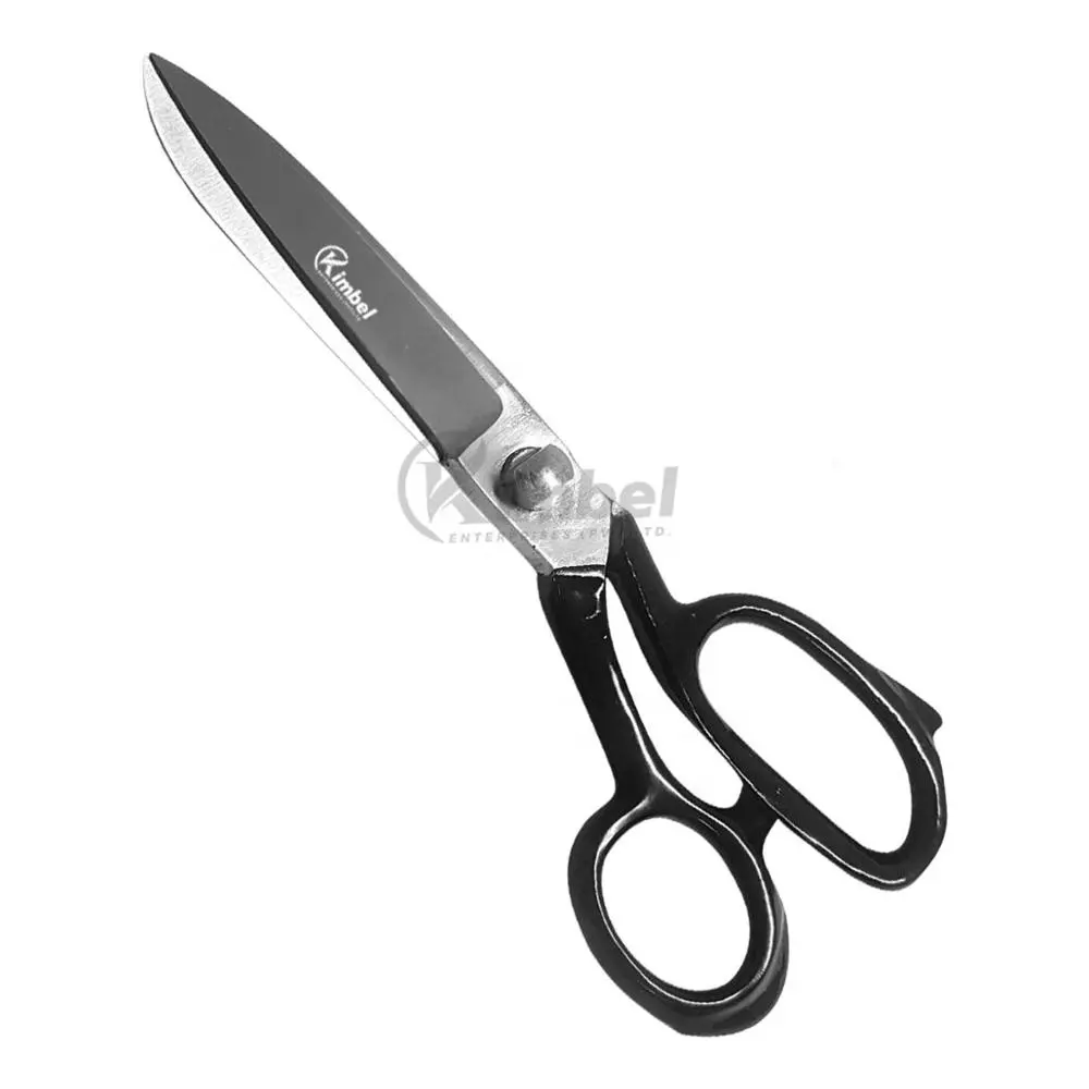 heavy duty steel carpet cutting sewing tailor scissor with color handle