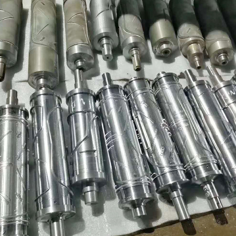 In Stock rolling shaft for face mask machine Mask Roll Upper Roller Knurling Shaft