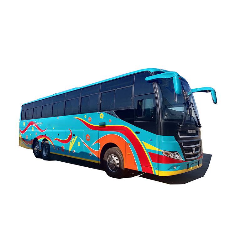 Africa popular Asiastar euro2 12.5m front engine LHD RHD diesel super luxury 72 seater coach bus with customized color design