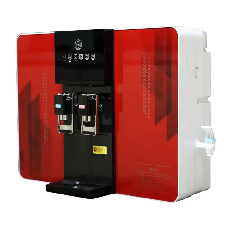 75 GPD RO Water filtration System hot and cold water dispenser