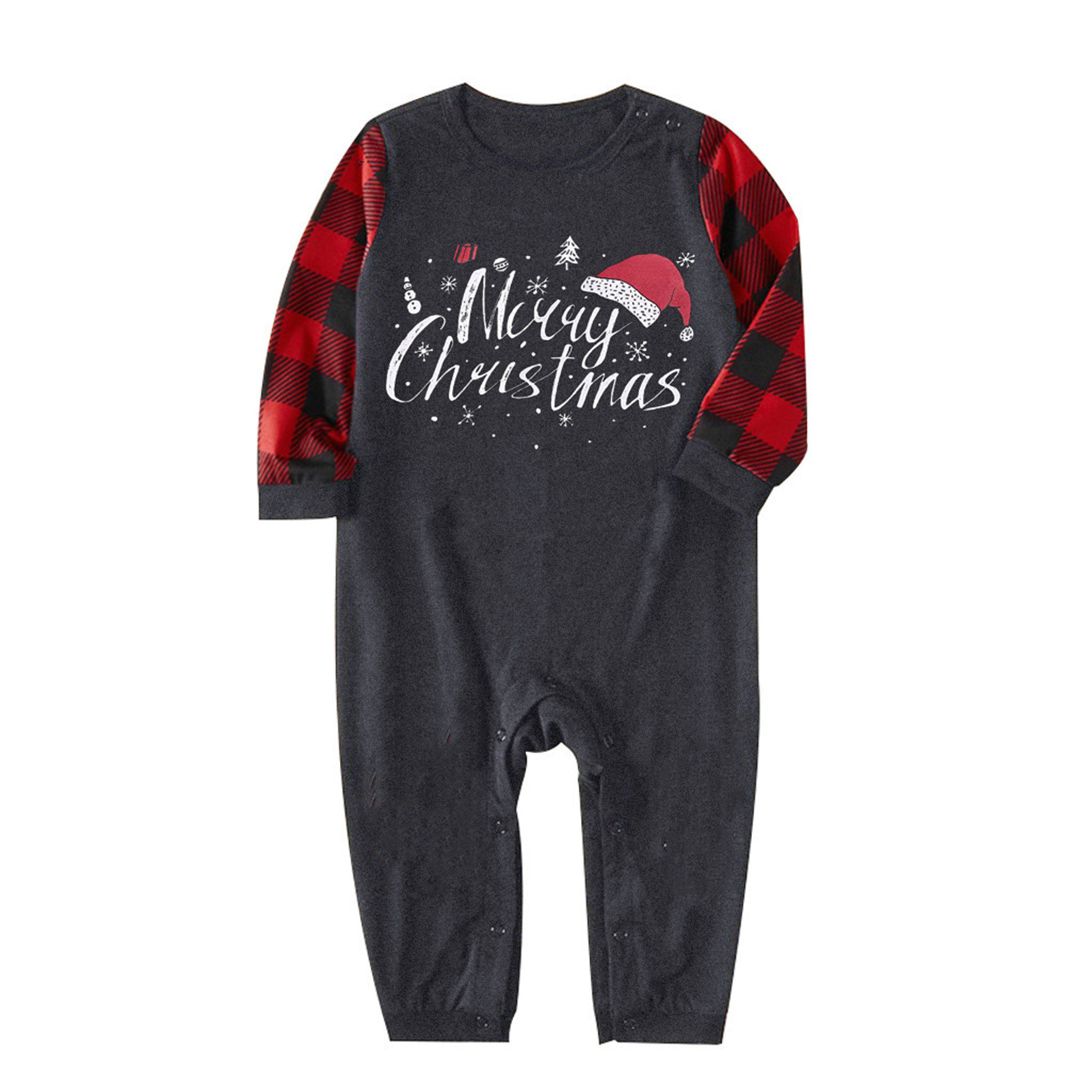 Christmas Family Pajamas Matching Sets The Deer Classic Plaid Patchwork Xmas Clothes Outfit Sleepwear