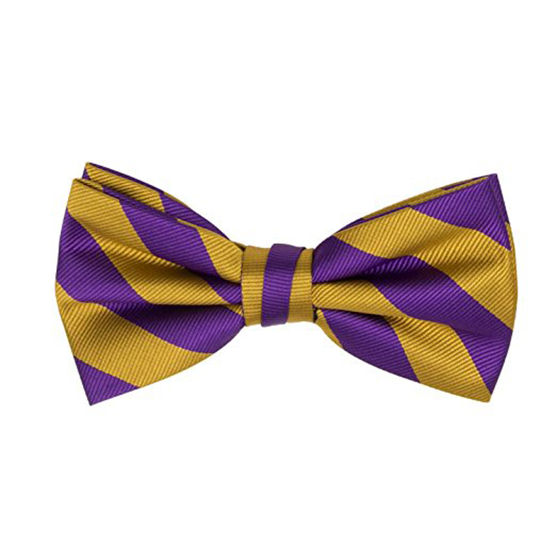 WHOLESALE OEM HAND MADE 100% MICROFIBER POLY HIGH QUALITY PREMIUM PREPPY SCHOOL REPP STRIPED CLASSIC COLLEGE BANDED BOW TIE