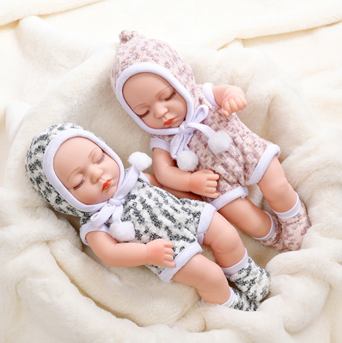 12 inch soft NPK mini doll realistic lovely babe reborn silicone rebirth baby doll bath doll educational toy