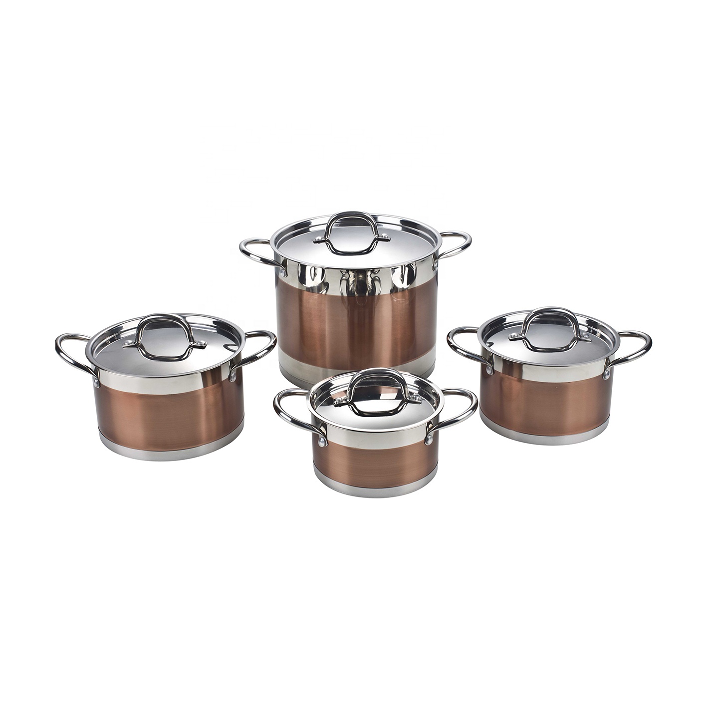 Popular Cooking Pots Germany Hot Sale Triply Kitchenware Casseroles Stainless Steel Cookware Sets