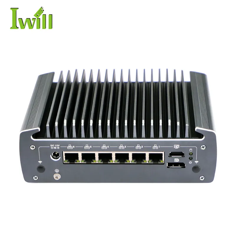 IWILL 10th Gen Pfsense Firewall 6 Gigabit Lan Mini Pc Core I3 I5 I7 Processor Barebone Soft Router
