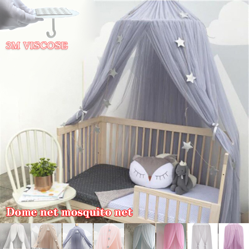 ins Nordic children's room dome gauze 7 colors tent bed nets mosquito net