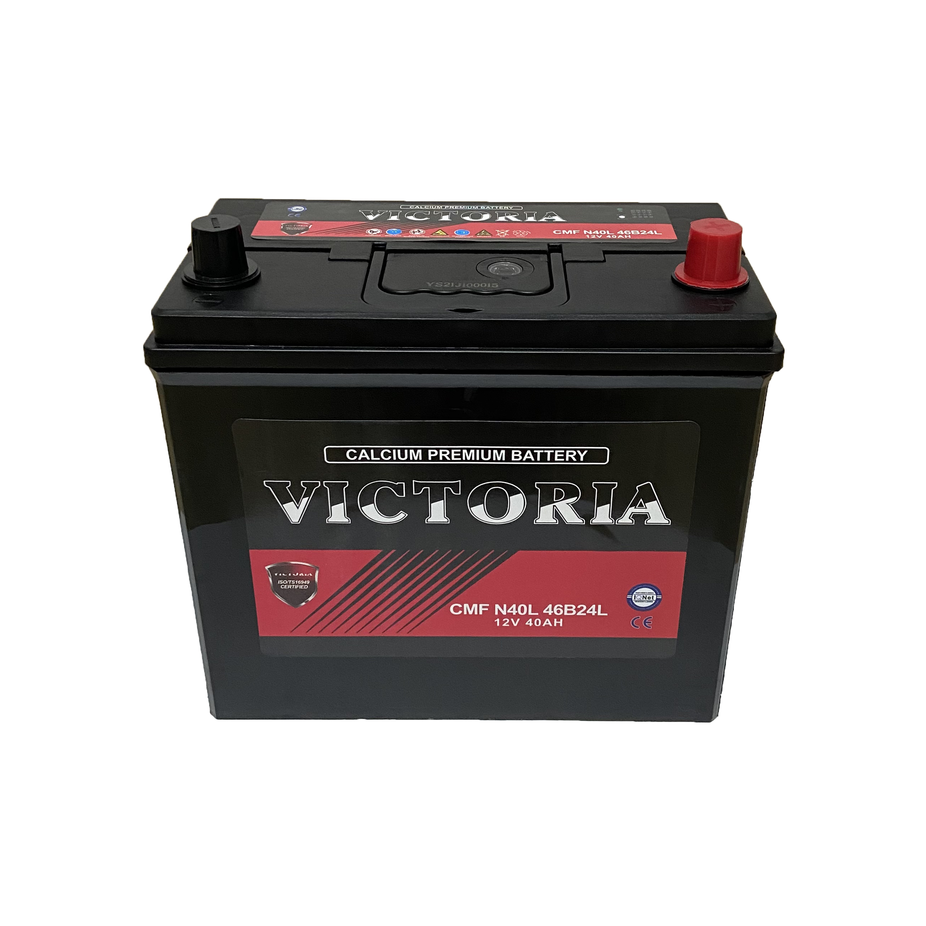 support customized N40 12v 40ah MF lead acid car starting battery
