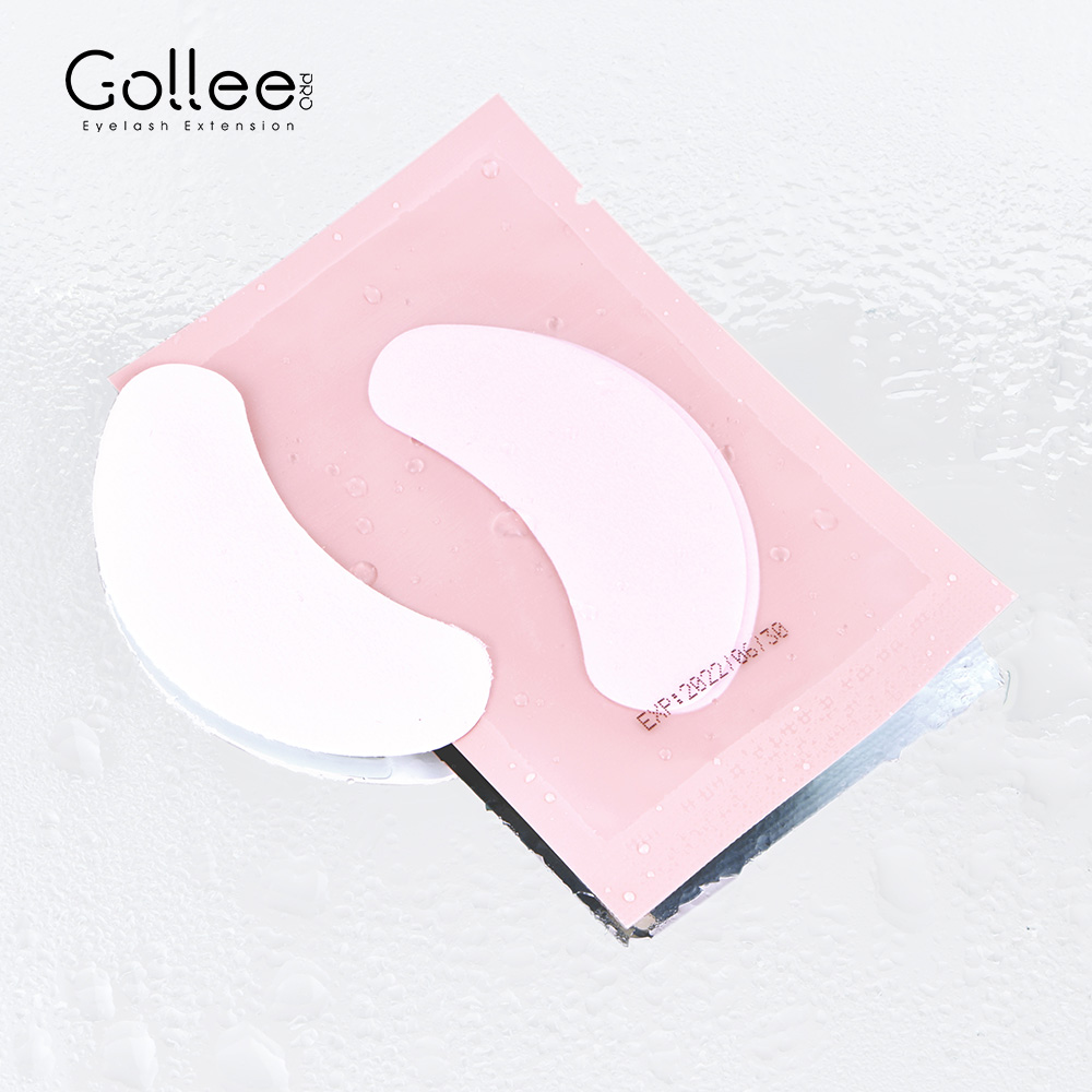 Розовые накладки для наращивания ресниц Gollee, высокое качество, лучший патч, индивидуальная этикетка под коллаген, гелевые накладки для наращивания ресниц