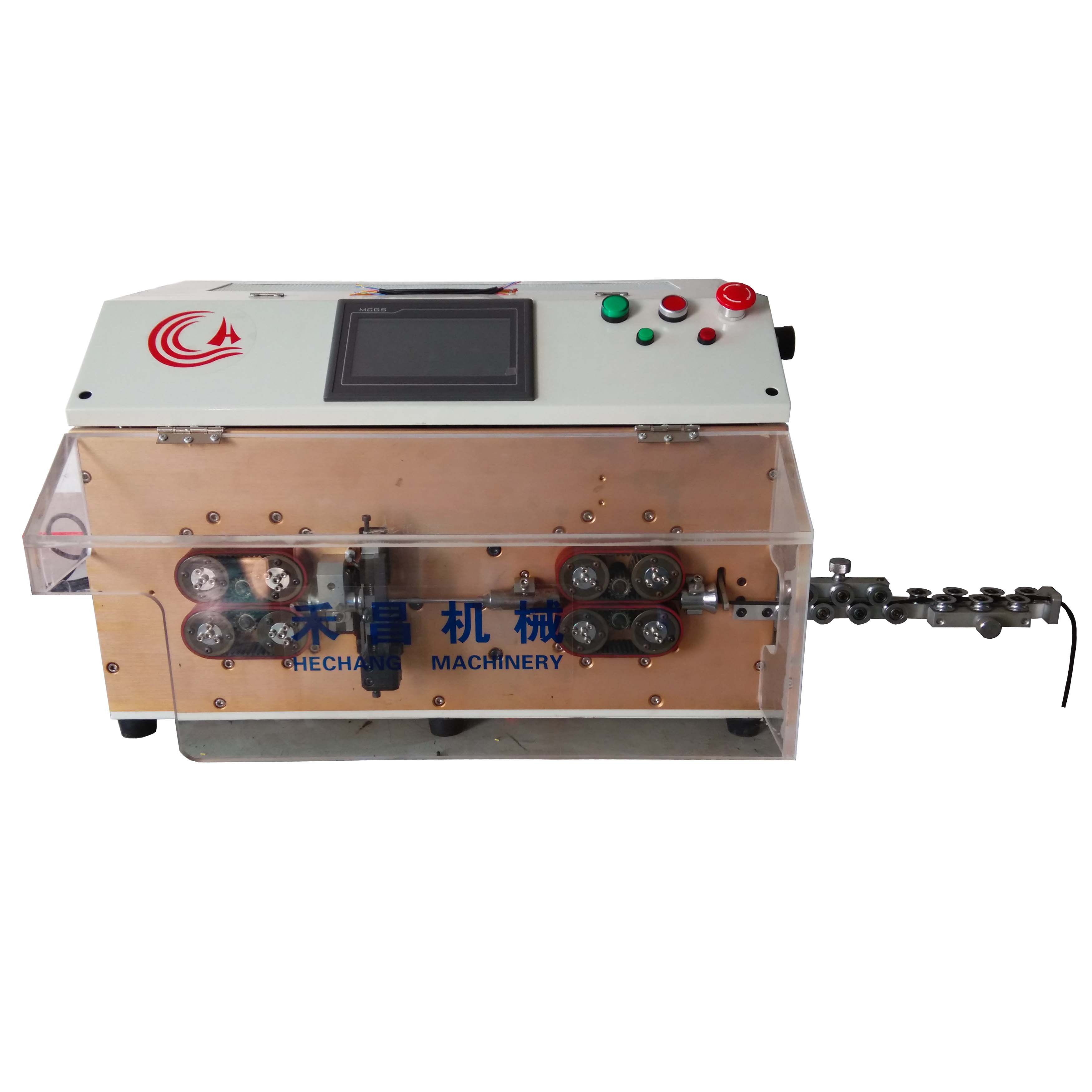 HC-608K1 automatic sheathed cable jacket wire cutting stripping machine/pvc jacket cable stripper