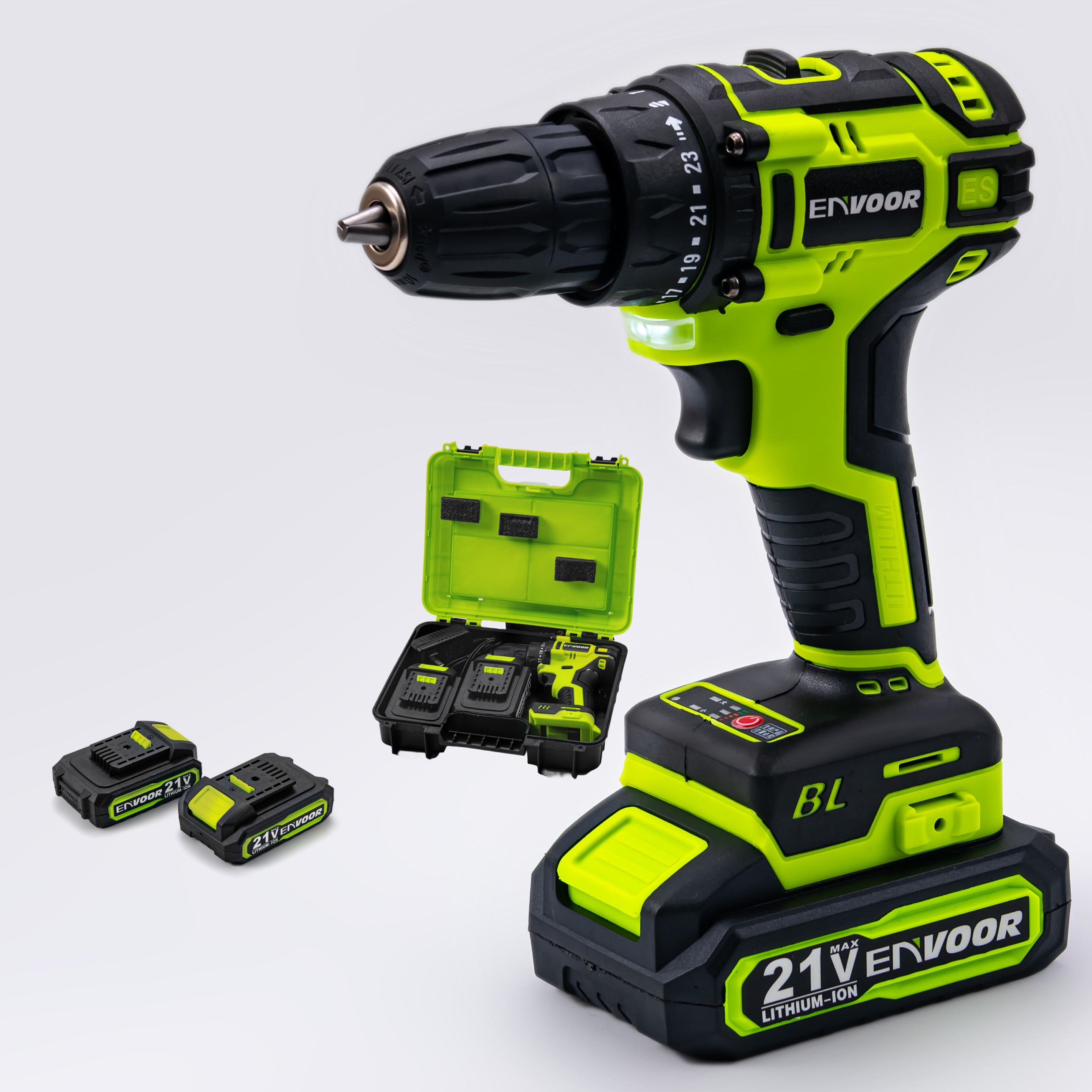 21v Lithium Battery Brushless Power Drills Power Tools Combo Set Cordless Drill Set