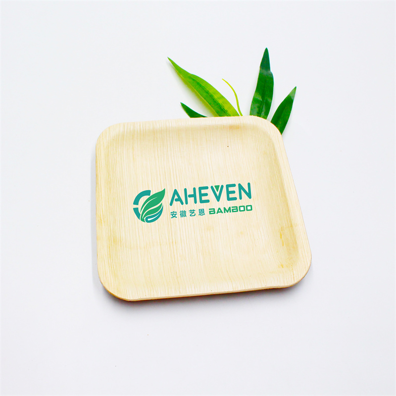 Food Grade Biodegradable Round Palm Leaf Plate Dinner Plates For Restaurant Using