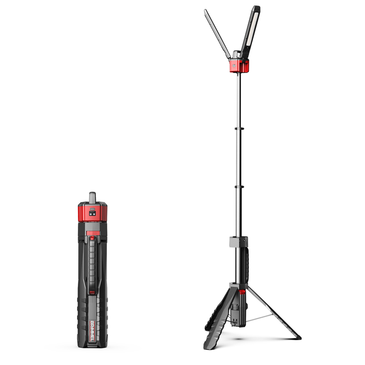 Vertak IP65 Rechargeable Portable Foldable Adjustable Floodlights Tripod Flood Led Outdoor Work Light