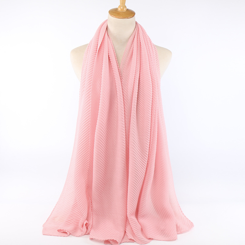 2021 long Other Scarves winter New Fashion trendy Accessories Keep Warm Cotton Folds solid Colors plain style Scarf for Women