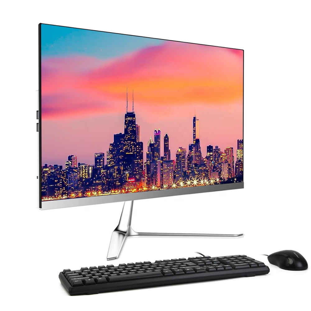 OEM 23,8 все в одном ПК AIO Intel core i3 3120 ультра тонкий узкий ободок 240G SSD DDR3 8G ram IPS wifi aio компьютеры