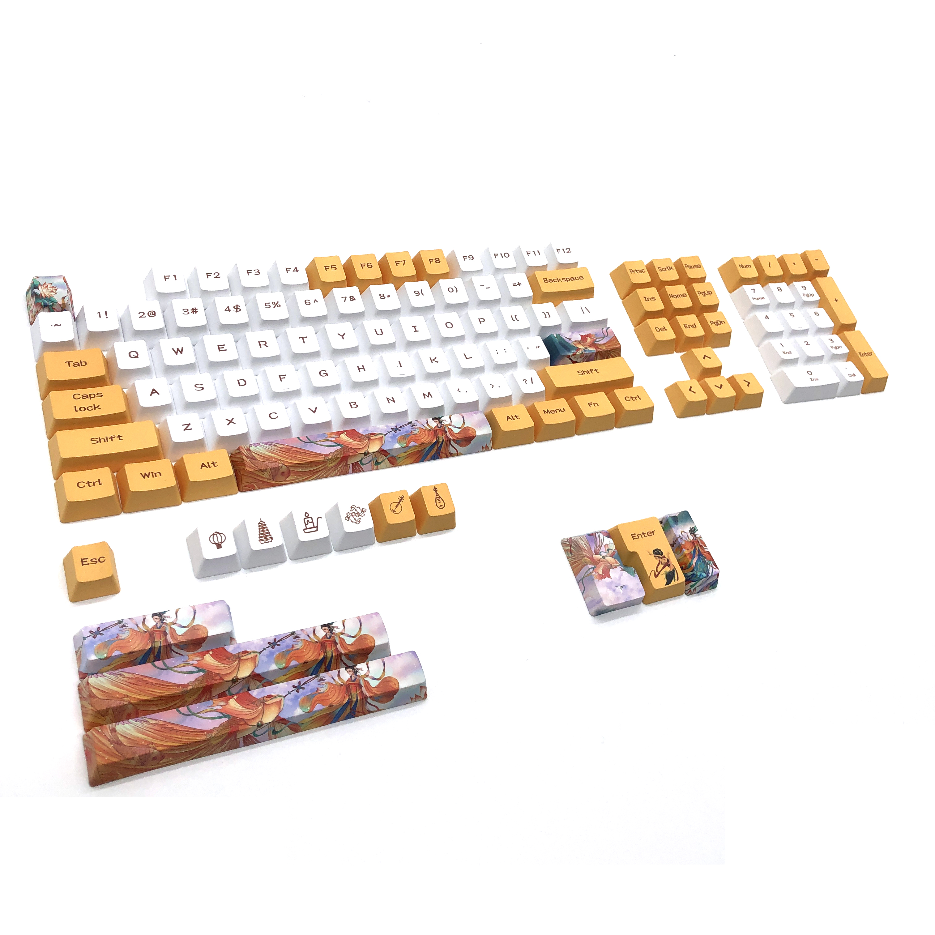 Пользовательские клавиши Esc Abs pbt сублимационная клавиатура с подсветкой Oem Xda Cherry pbt