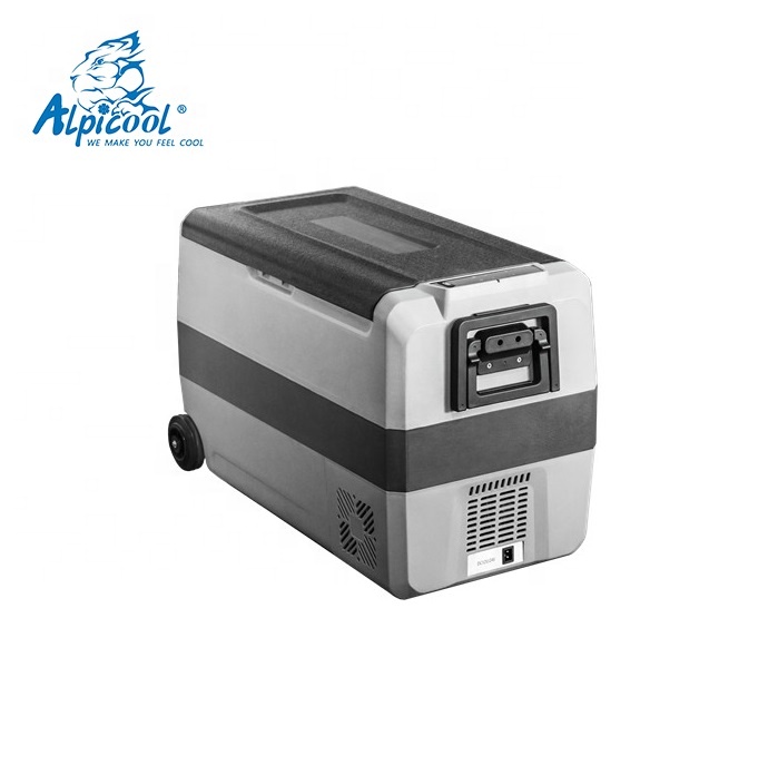 Alpicool T50 Открытый Кемпинг Двухзонный компрессор холодильник с ручкой и колесами