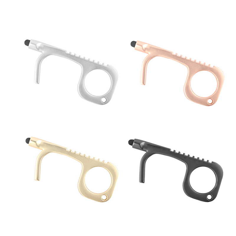Self Defense Accessories Safety Multi Tool No Touch Key Chains Door Opener Keychains