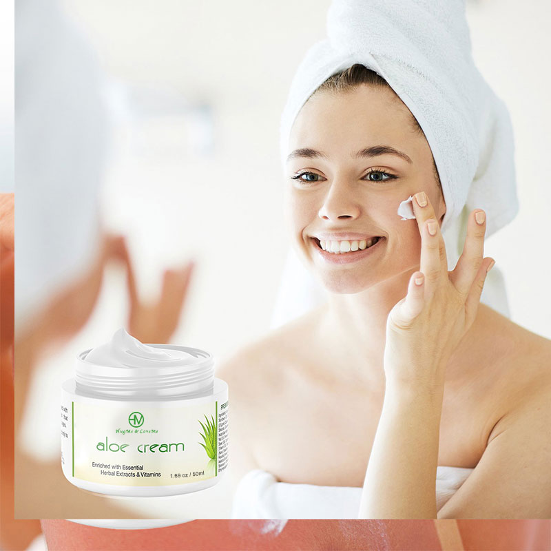 Organic Vitamin Moisturizing Anti Aging Skin Pimple Removal Lighting Acne Aloe Face Cream