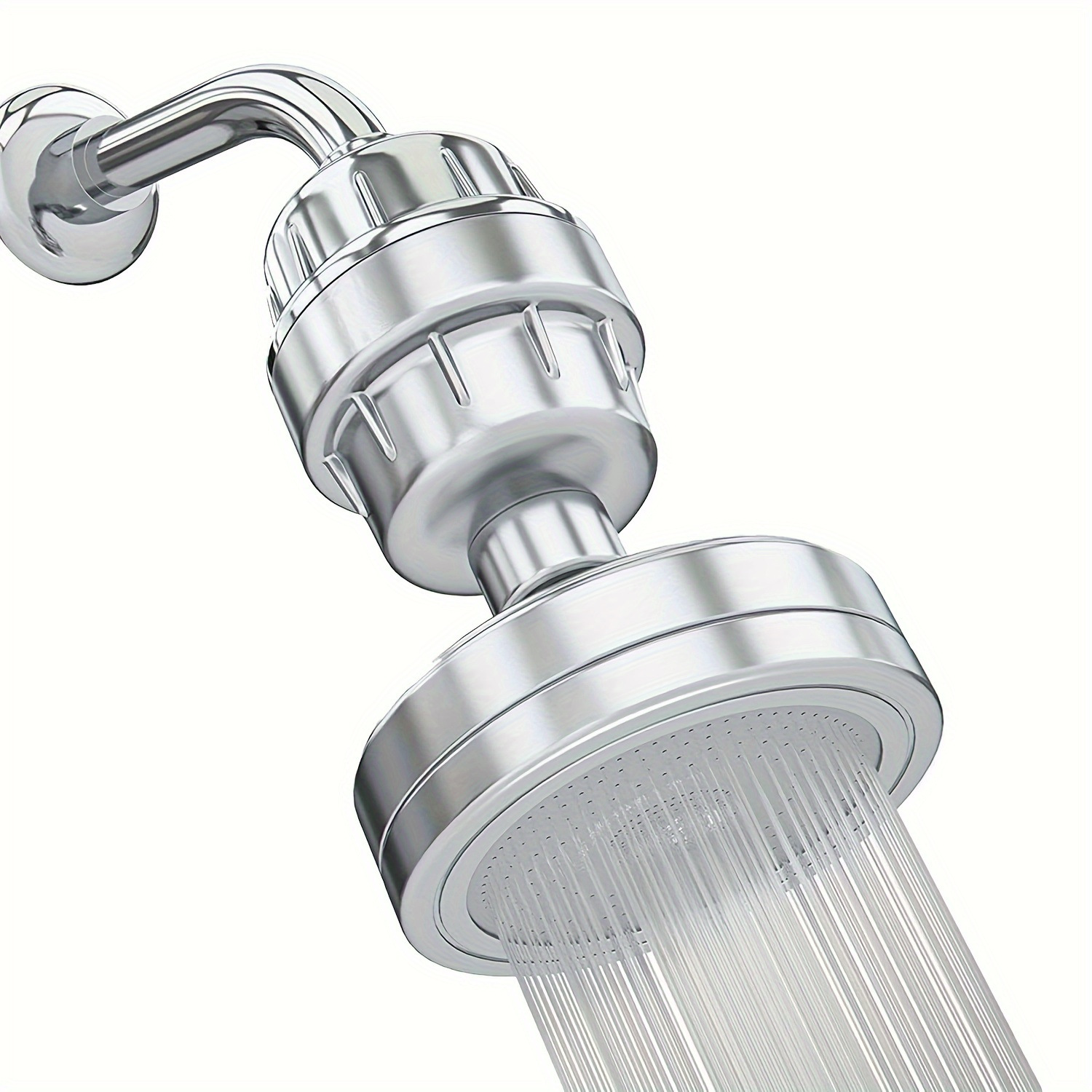 New 15 Stage Hard Water Removes Chlorine and Harmful Substances Shower Filter High Pressure Chrome Fixed Removes Shower Head