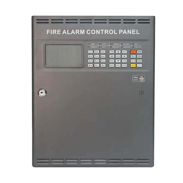 4.3 Inch Color Lcd Conventional Fire Alarm Control Panel With Led Indicator For Commercial Building