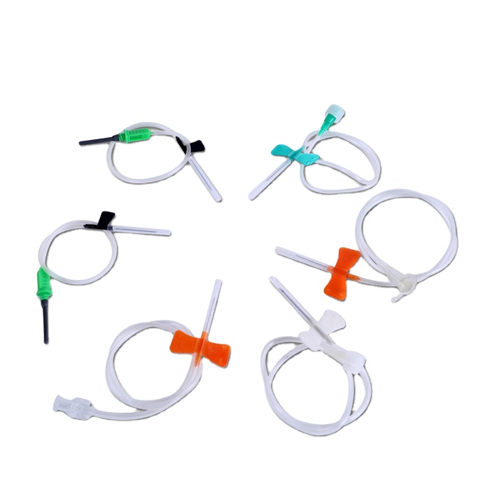 Disposable safety butterfly blood collection needle