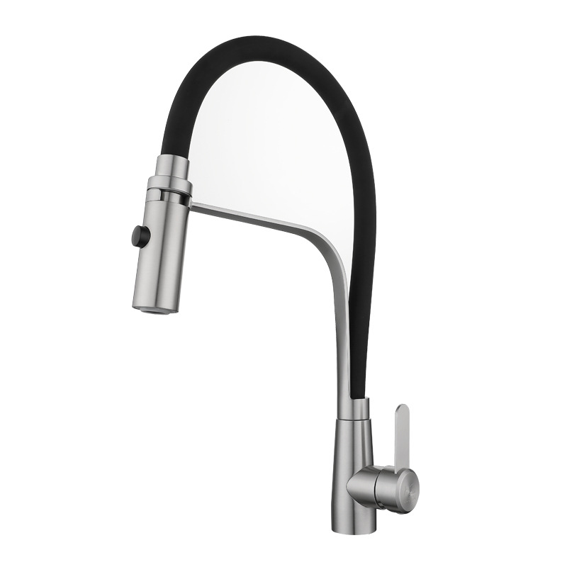 2021 Fashion flexible pull out kitchen faucet mixer