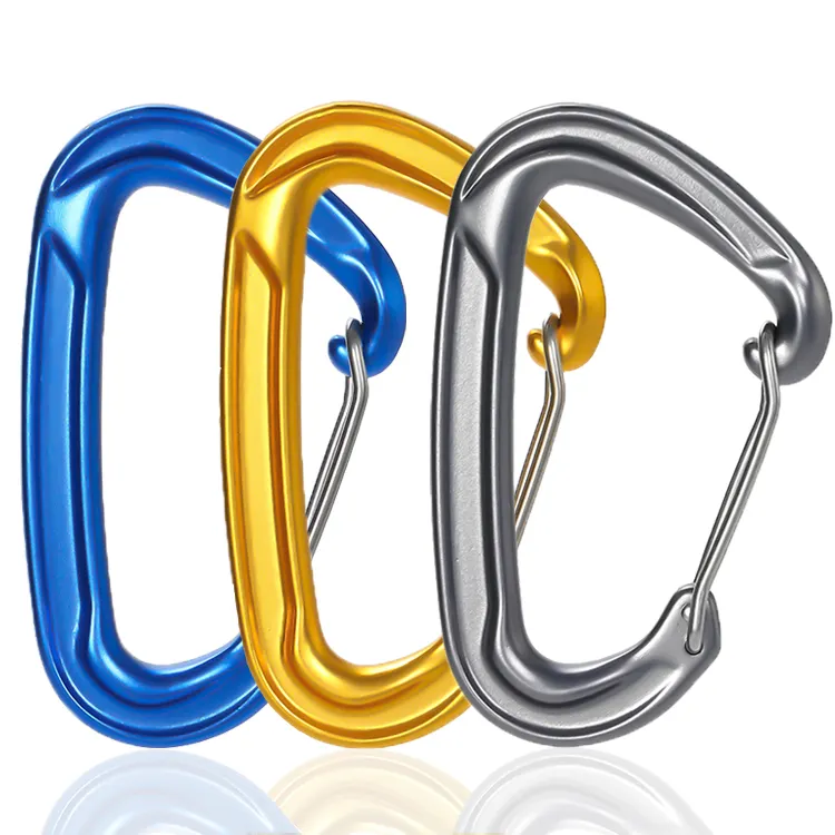 JRSGS Wire Gate Clips for Camping, Hammock, Hiking, Small Carabiners for Dog Leash and Harness 22kN S7102S