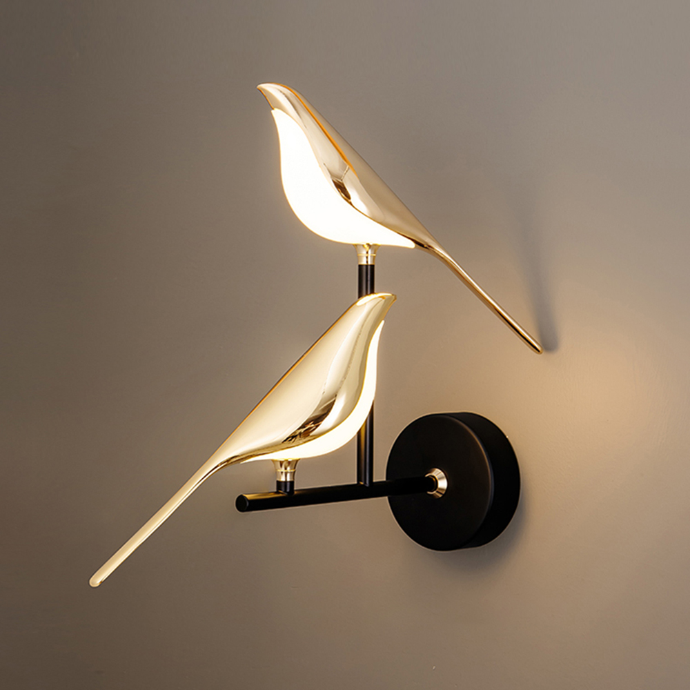Kasanto Lighting bird shape wall sconce singel postmodern bird led hanging wall lamp