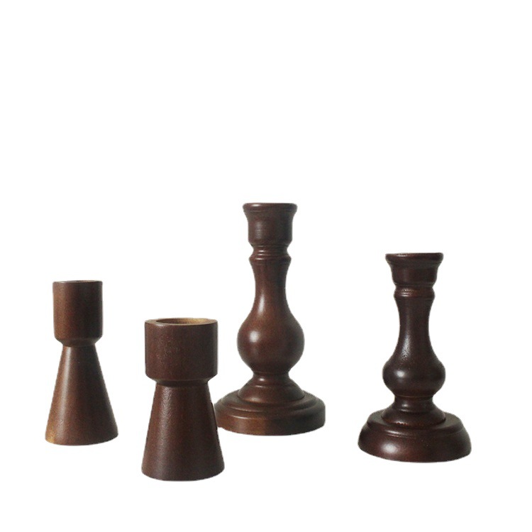 Retro bronze color candle holder homestay hotel decoration candle rack decoration church household items
