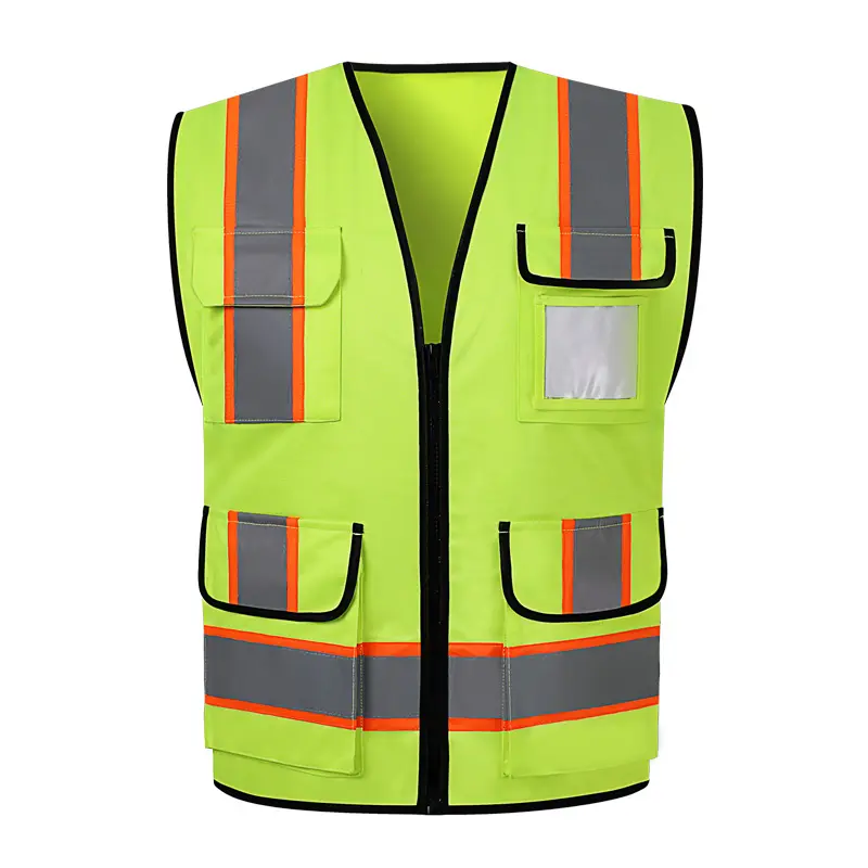 Reflective Strip Safety Vest Personal Security Construction High Visibility Vest