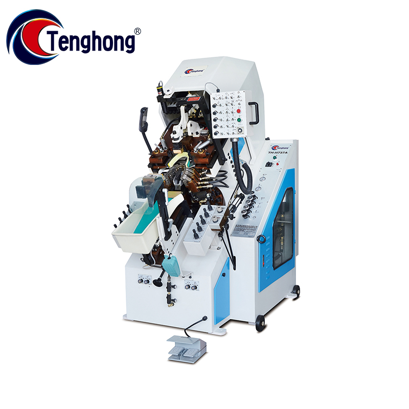 Tenghong TH-N737A Low Price Classic Shoe Making 9 Pincers Hydraulic Automatic Cementing Toe Lasting Machine