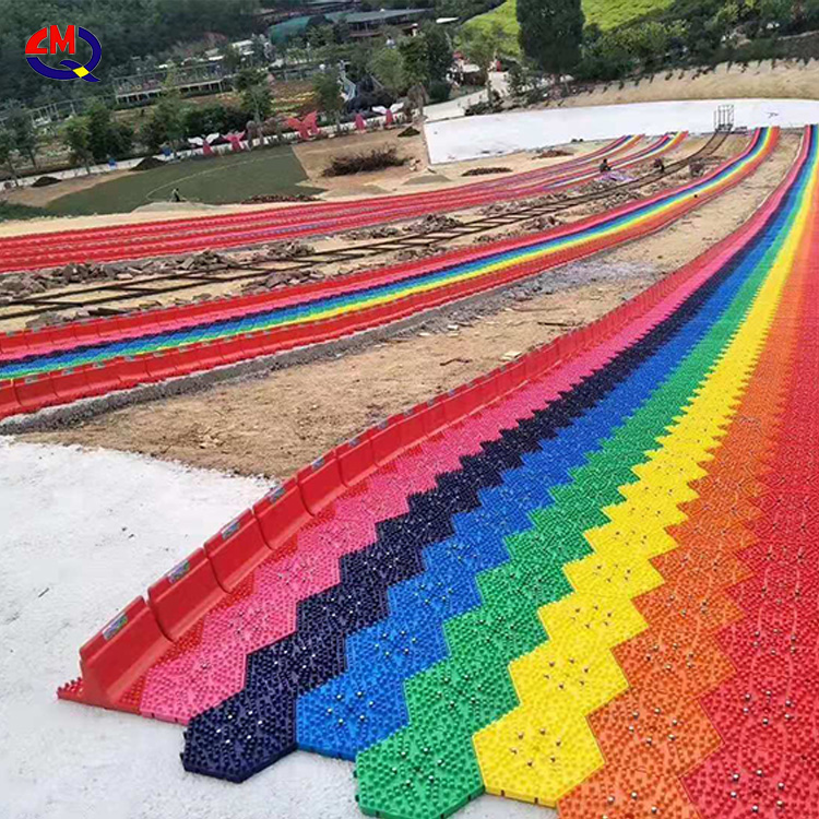 amusement Equipment Rainbow Slide Amusement Park For Children To Have Fun park Games