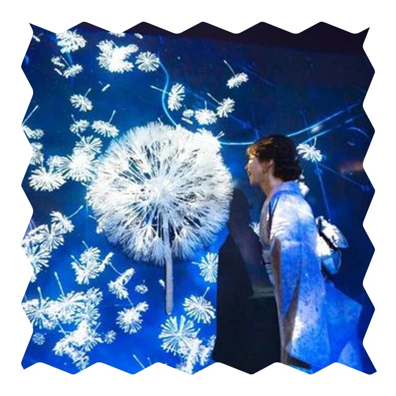 Blowing interactive projection, creative interactive game manufacturer, sensor, machinery and interactive device