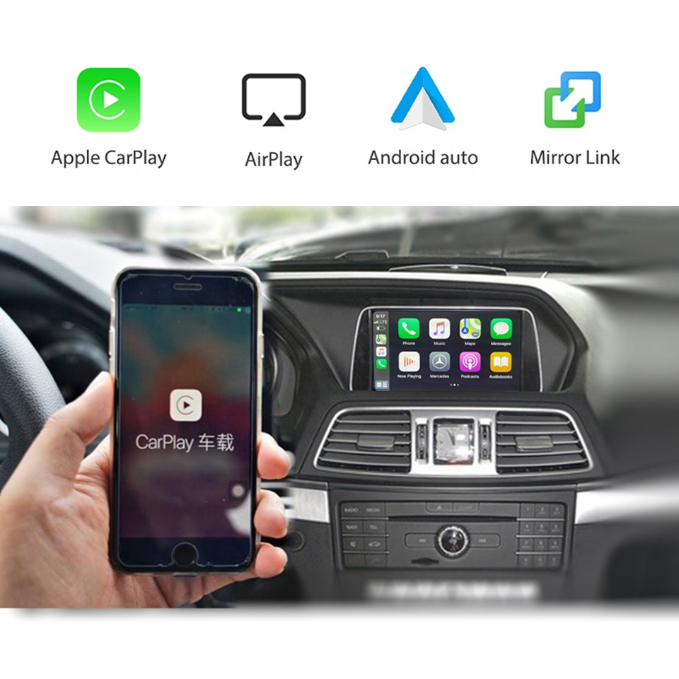 NTG4.5 A B C E ML GL GLK GLA W204 CarPlay беспроводной модуль для Mercedes Apple Car Play Android Автомобильная камера заднего вида интерфейс парковки