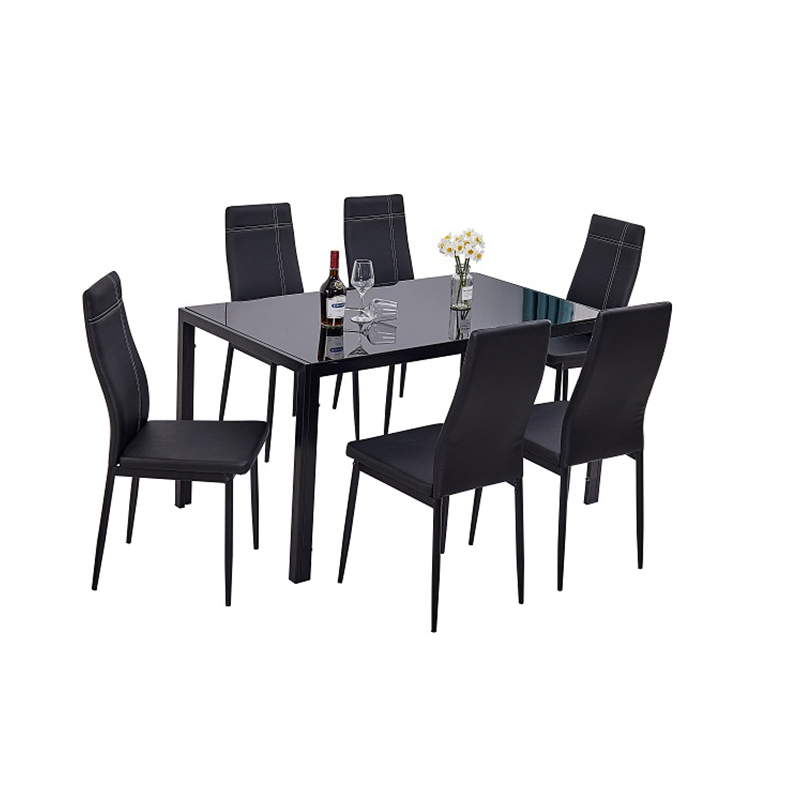 kitchen table set 6 chairs table home furniture living room formal glass white contemporary modern dining room sets luxury