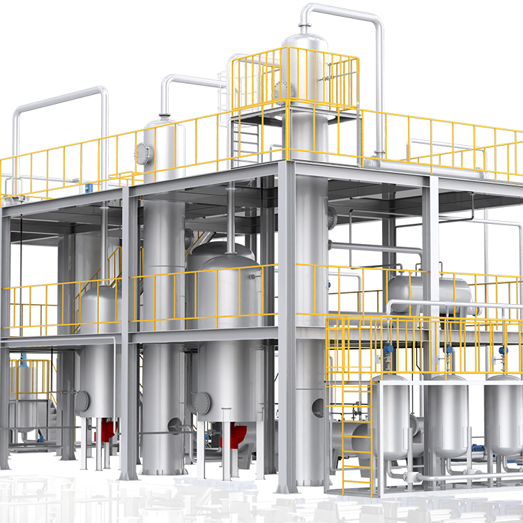 Advanced Oil Refinery Machinery Used Engine Motor Oil Converted into Diesel or Base Oil Distillation Plant