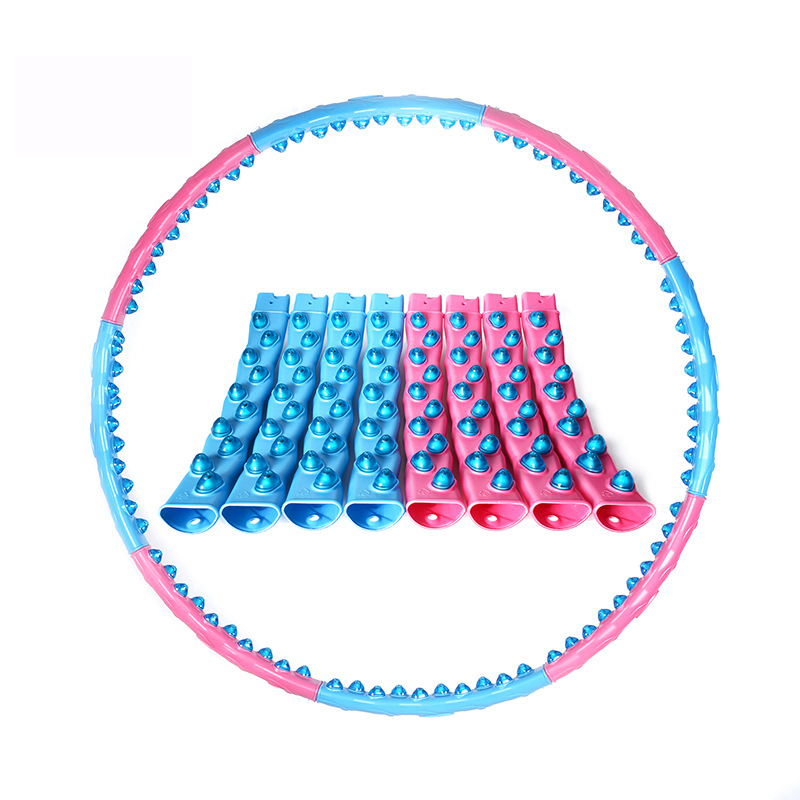 Large Detachable Hoola ring Hoop Double Way Magnetic Massage Fitness Exercise Equipment shape thin waist Hula Rings